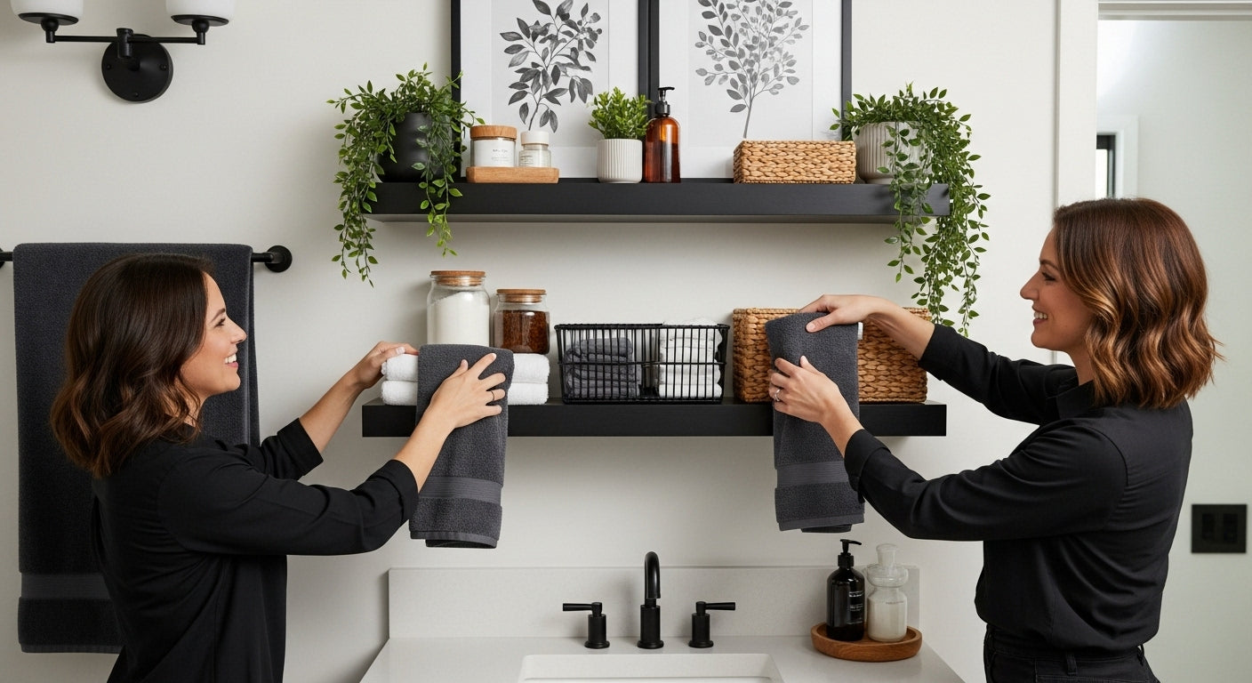 7 Smart Tips for Bathroom Shelf Styling