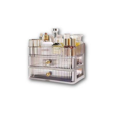 Blushbees® 2-Drawer Makeup Organizer for Bathroom and Bedroom Vanity Countertops