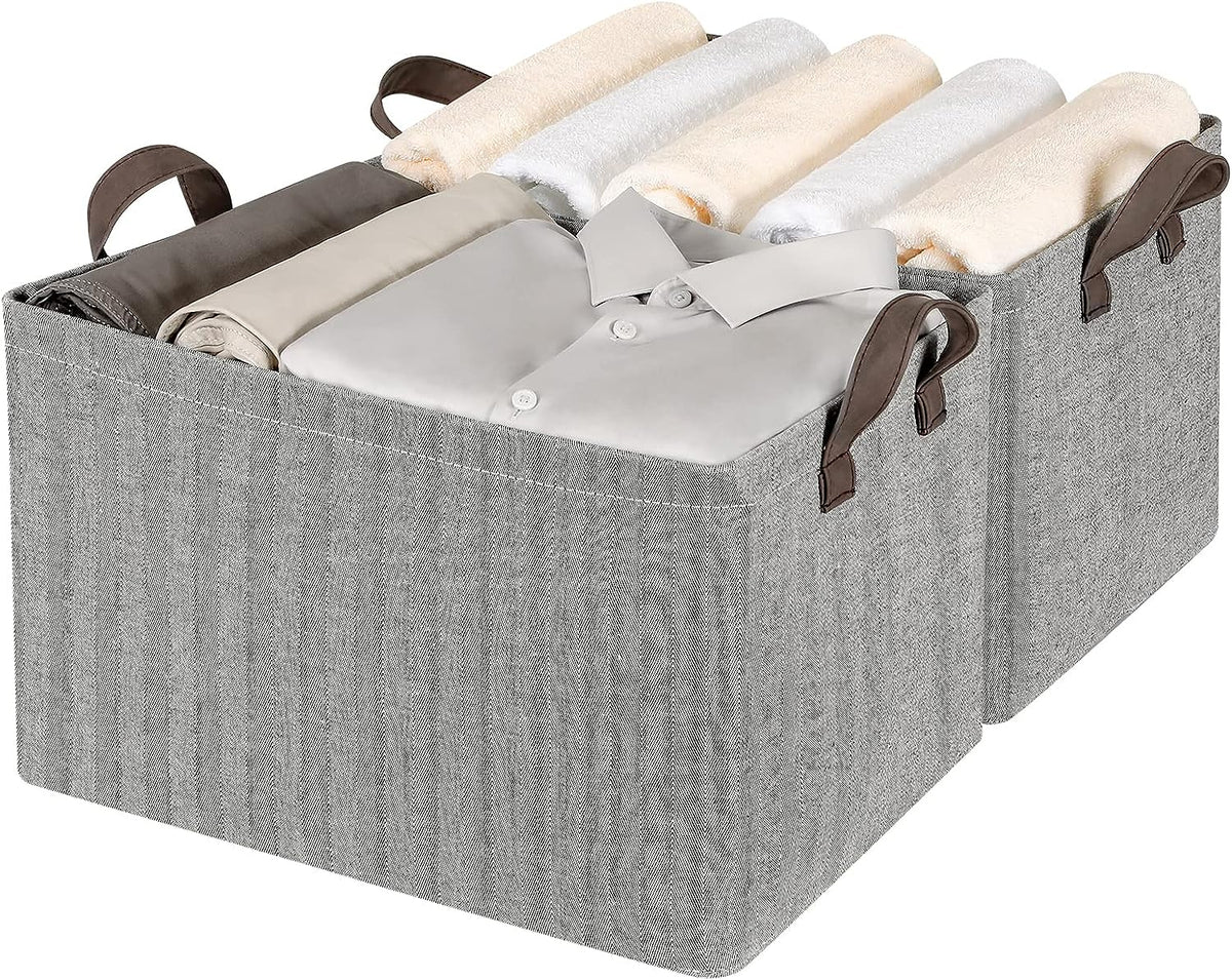 Fabric Storage Cubes Organizer With Handles Foldable Storage Baskets . At ₹ 145/piece | Storage Organizer In Surat | ID: 2853750909988