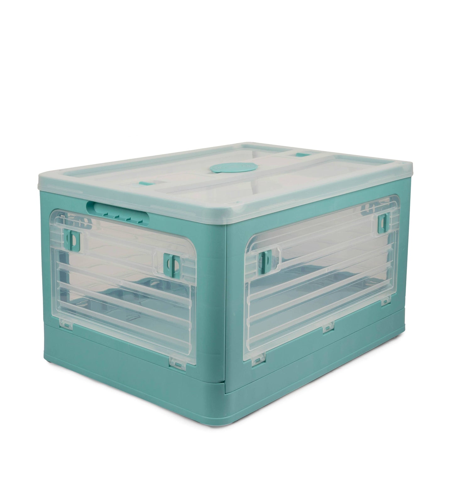 Blushbees® Blue Plastic Collapsible Storage Box