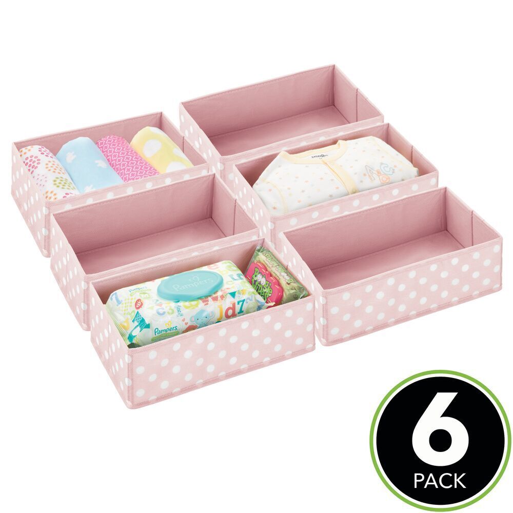 BlushBees® Kids Fabric Dresser Drawer/Closet Storage Organizer Bin, 6 Pc Pack