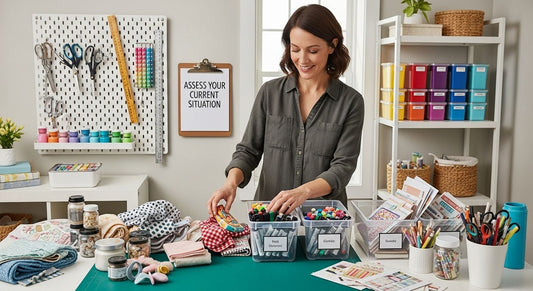 craft room organization assess