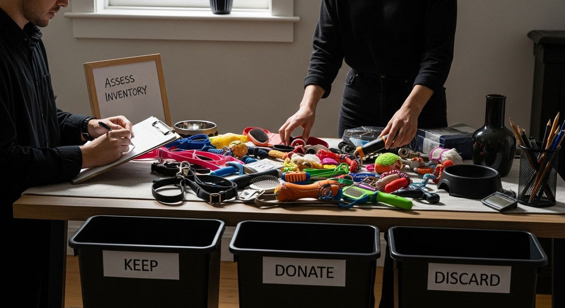 organizing pet supplies inventory