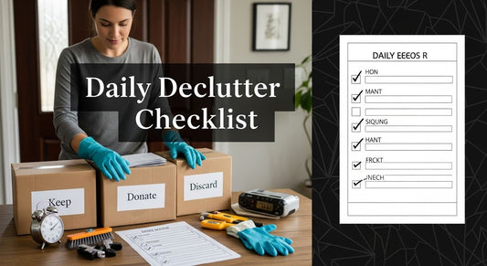 daily declutter checklist supplies