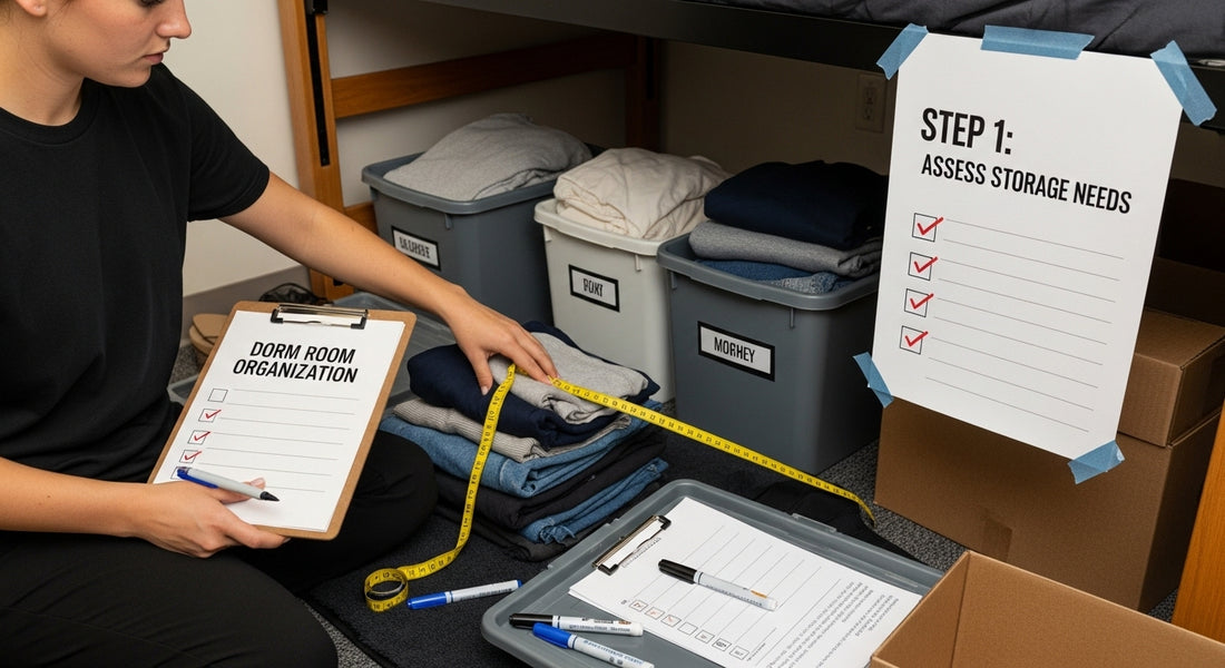 dorm room organization