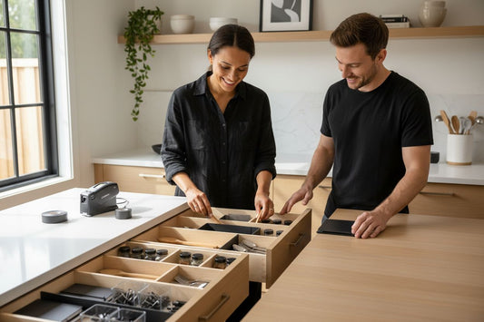 drawer organization, drawer dividers, home organization