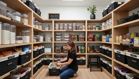pantry basket organization