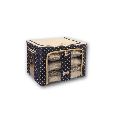 BlushBees® Collapsible Oxford Fabric Storage Boxes for Clothes/Quilts/Linen with Metal Supports