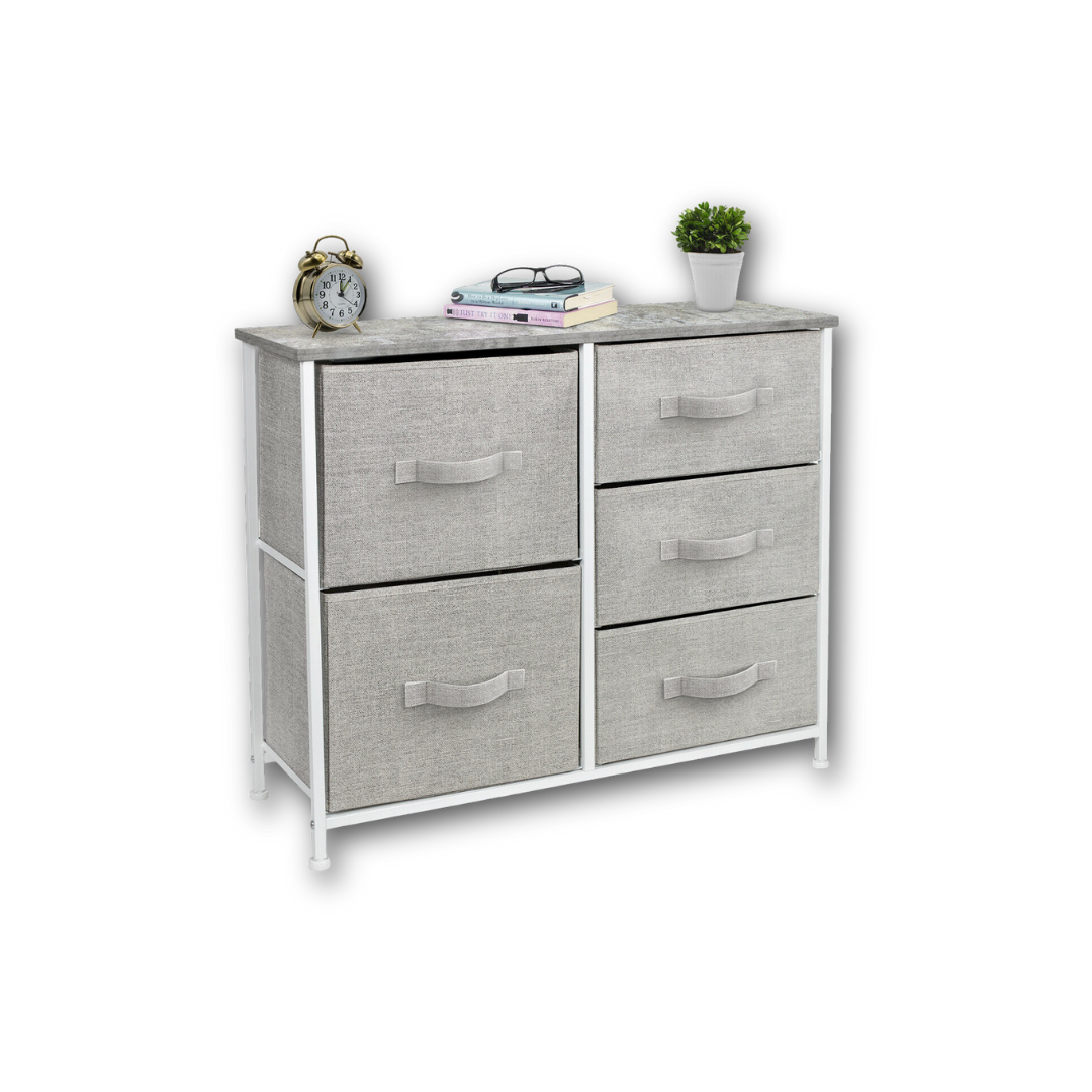 BlushBees® Dresser with 5 Drawers - Furniture Storage Tower Unit for Bedroom