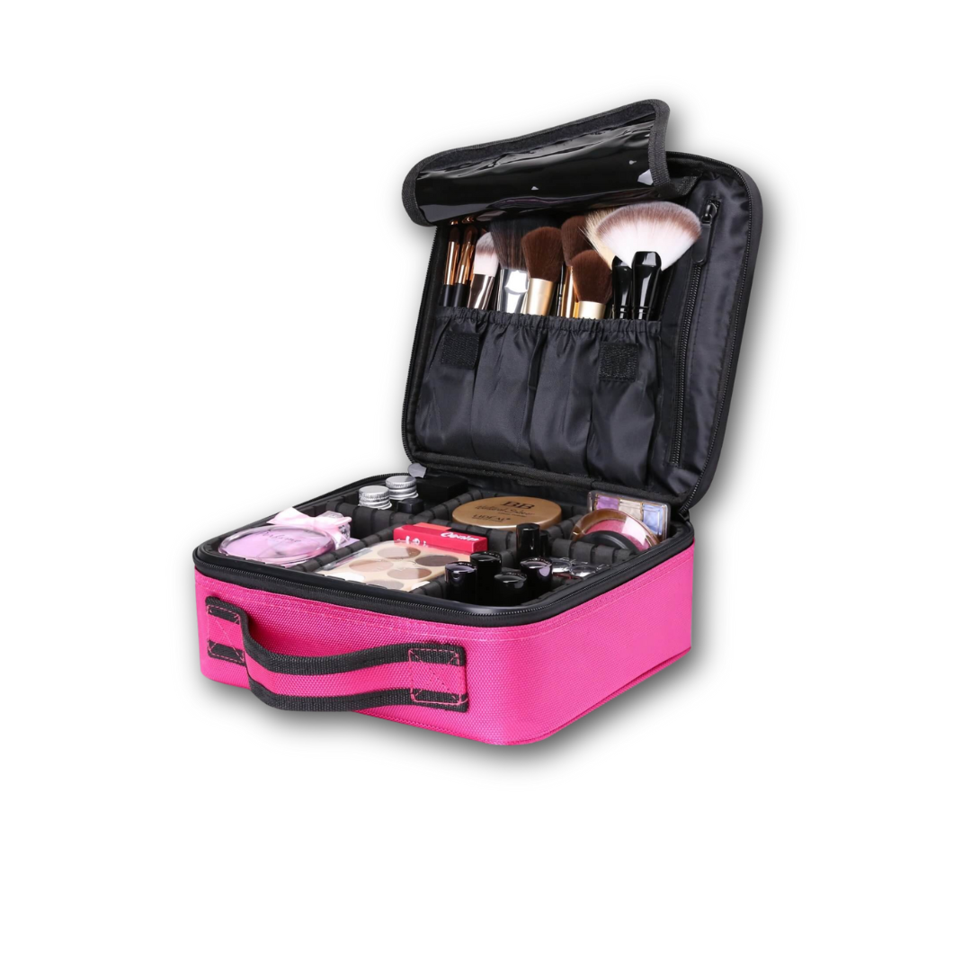 BlushBees® Make up Bag / Cosmetic Storage Box with Adjustable Compartment