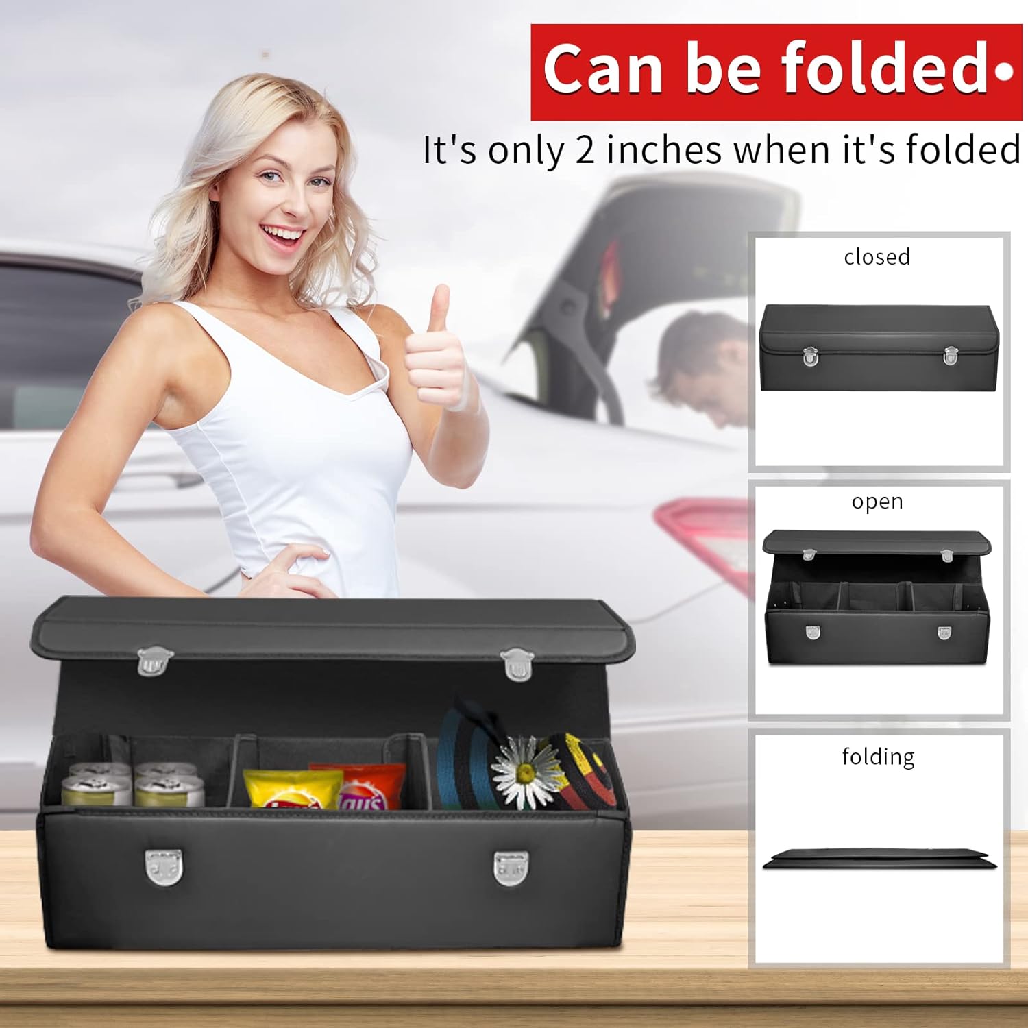 Blushbees Car Storage Organizer - Spacious, Durable, and Foldable