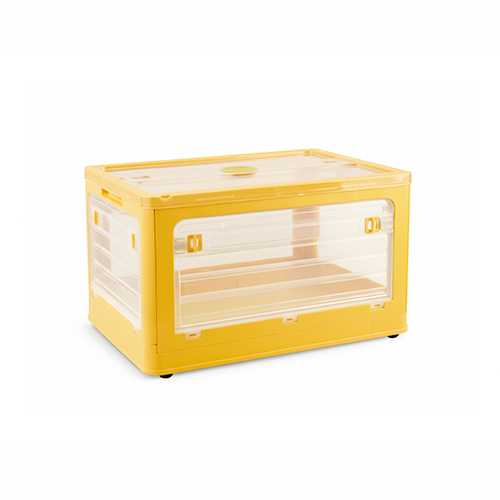 BlushBees® Storage Containers - Designed for real life. Collapsible - Stackable - Opens from All Sides - 4 Smooth Wheels