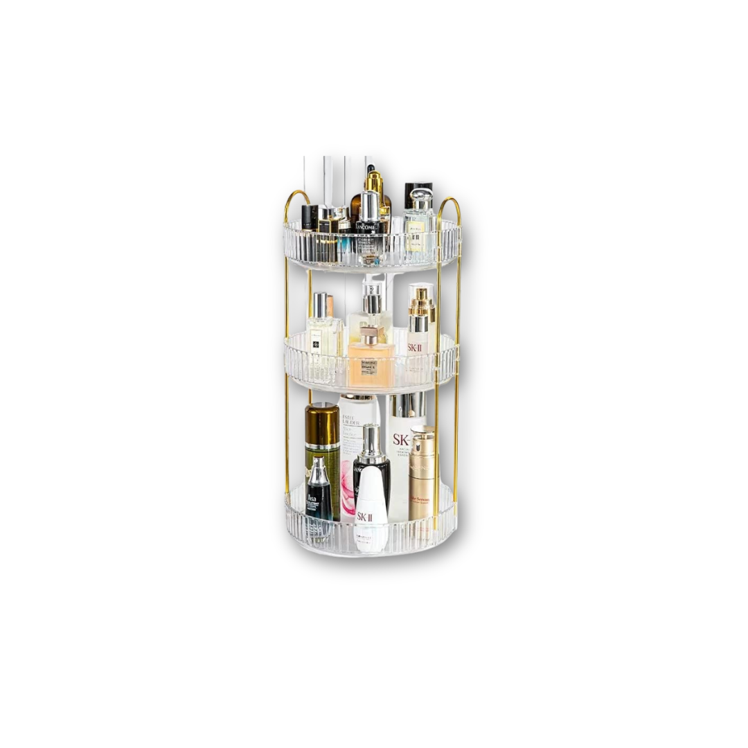 Blushbees® 360° Rotating Makeup Organizer - 3 Tiers, Green