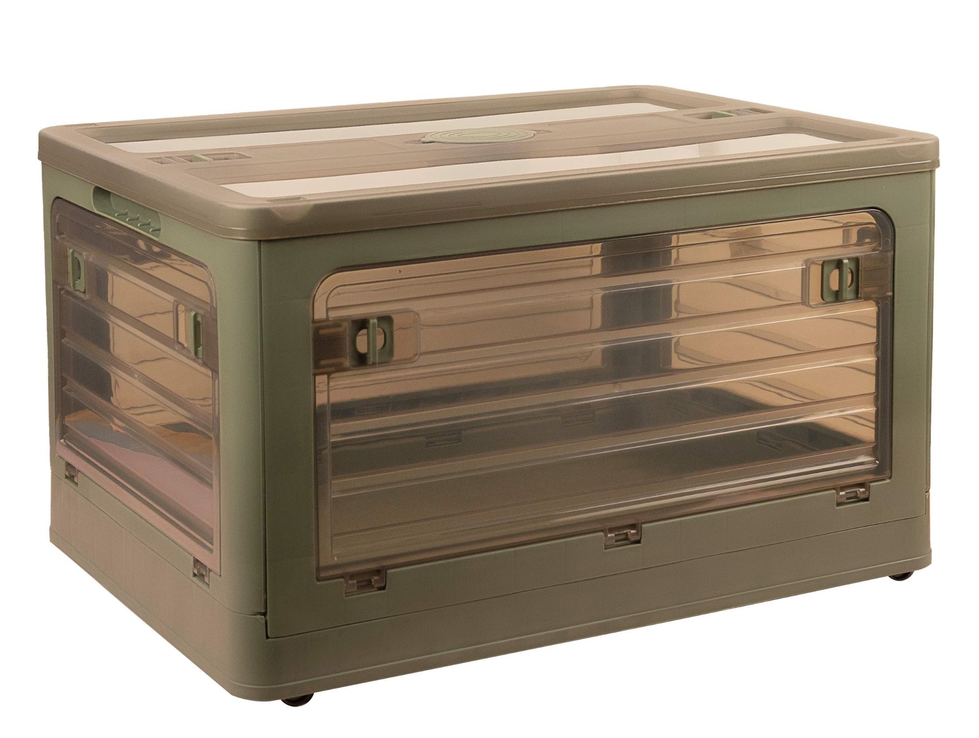 Blushbees® Forest Green Plastic Collapsible Storage Box