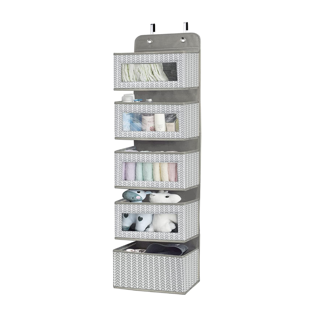 Blushbees® 5-Pocket Over-the-Door Organizer - Gray