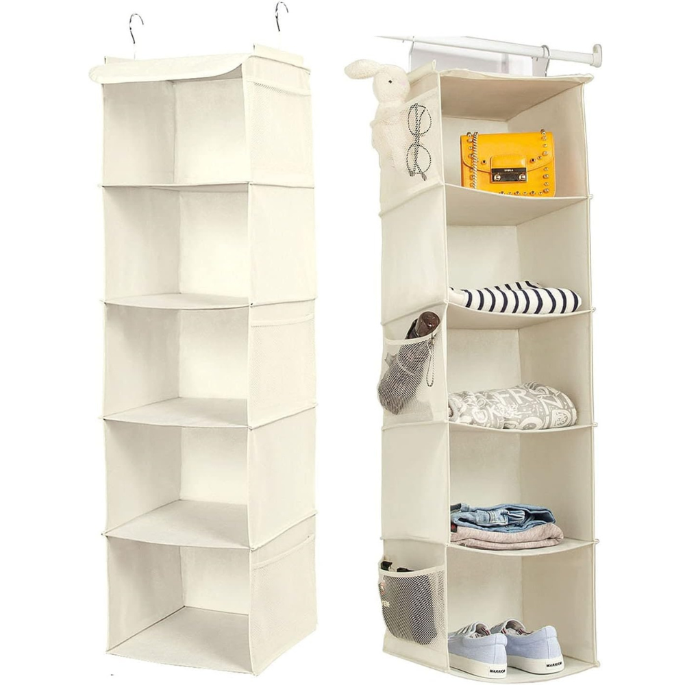 Blushbees® 5-Shelf Hanging Closet Organizer (Pack Of 2)