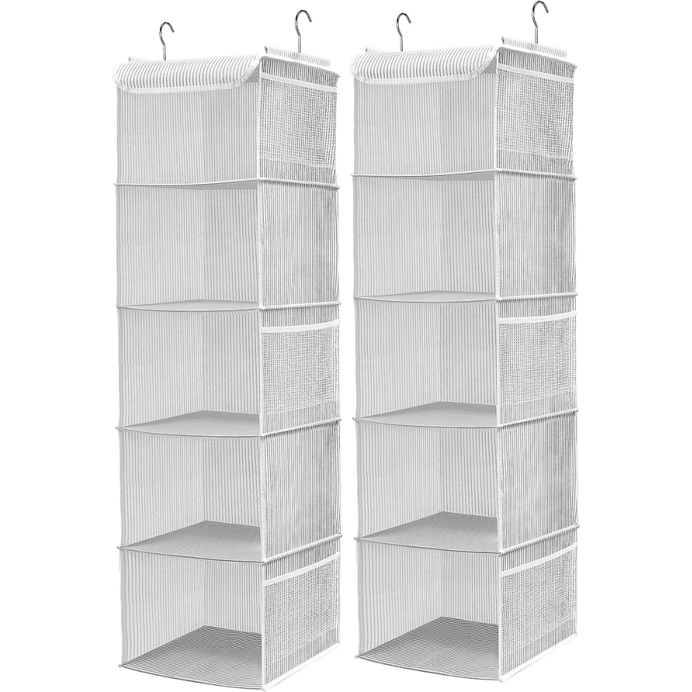 Blushbees® 5-Shelf Hanging Closet Organizer (Pack Of 2)