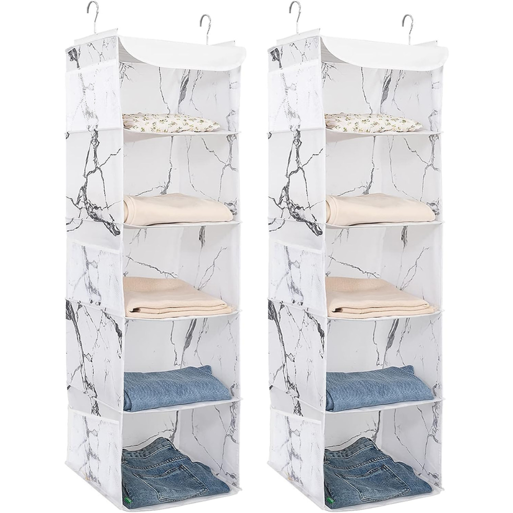 Blushbees® 5-Shelf Hanging Closet Organizer - 2 Pack