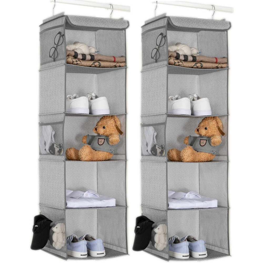 Blushbees® 5-Shelf Hanging Closet Organizer - 2 Pack