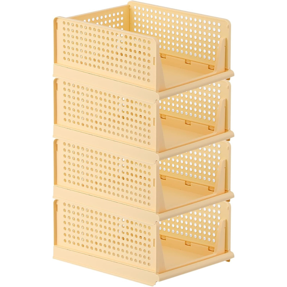 Blushbees® 4-Pack Folding Closet Organizers - White