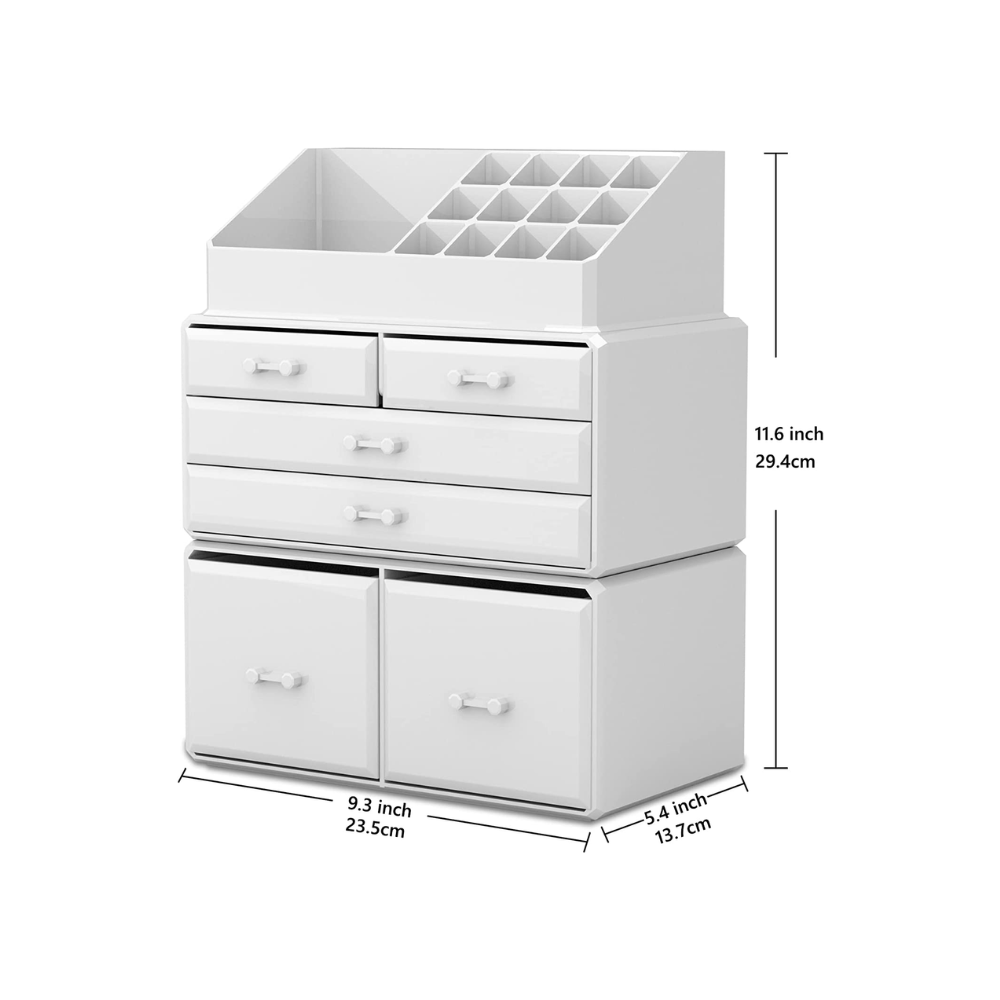 Blushbees® 3-Piece Makeup Organizer with 6 Drawers