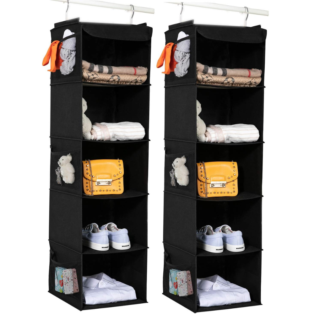 Blushbees® 5-Shelf Hanging Closet Organizer (Pack Of 2)