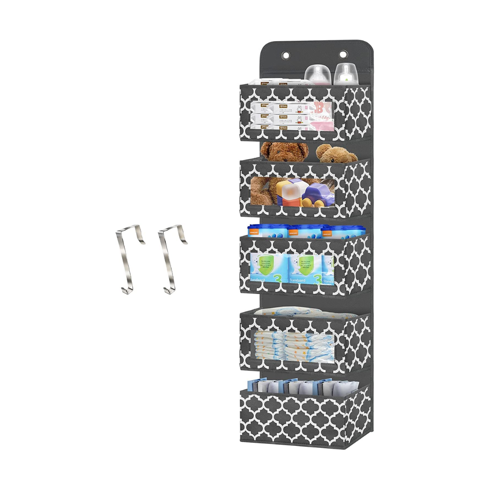 Blushbees® 5-Pocket Over-the-Door Organizer - Gray
