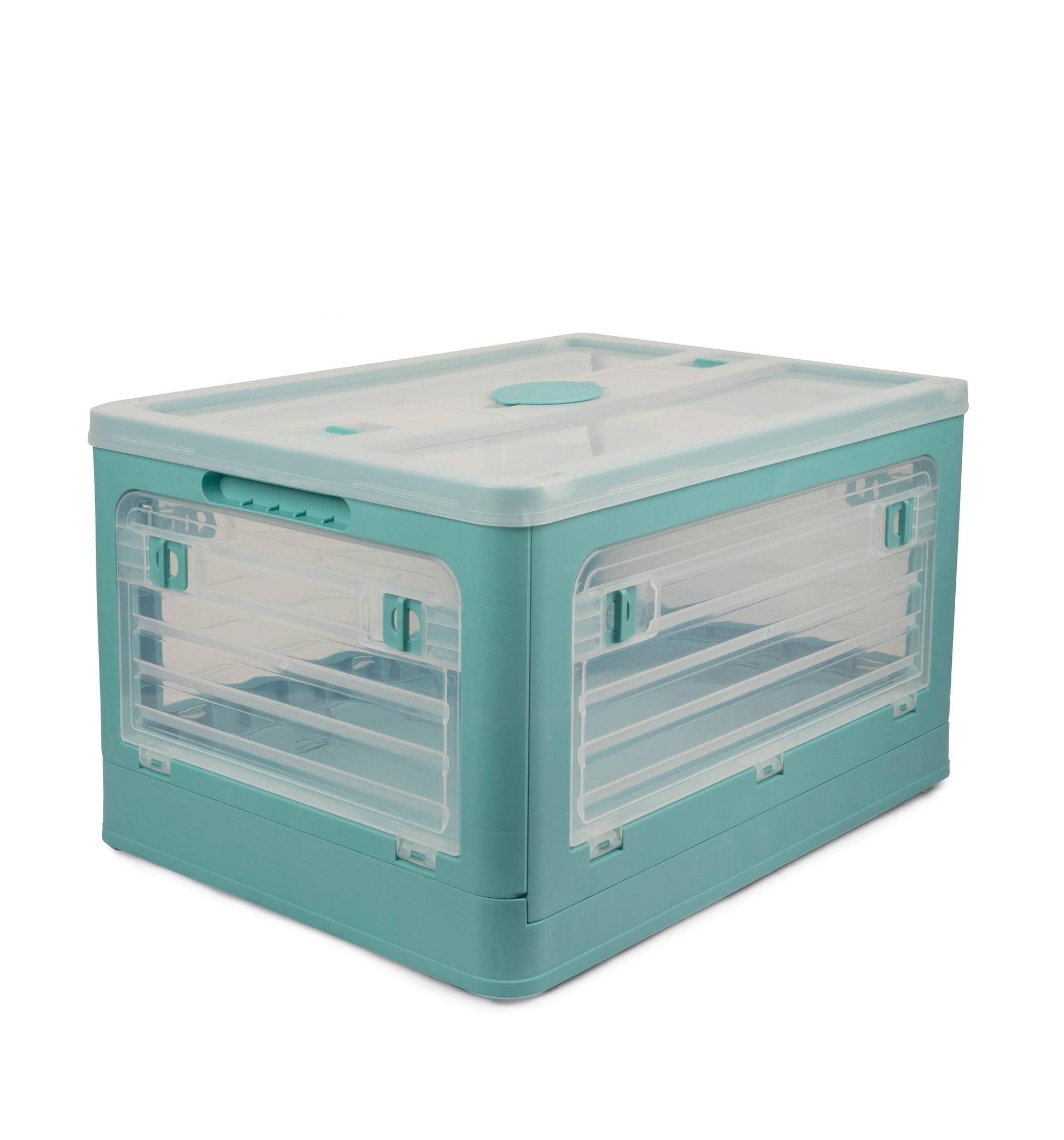 Blushbees® Blue Plastic Collapsible Storage Box