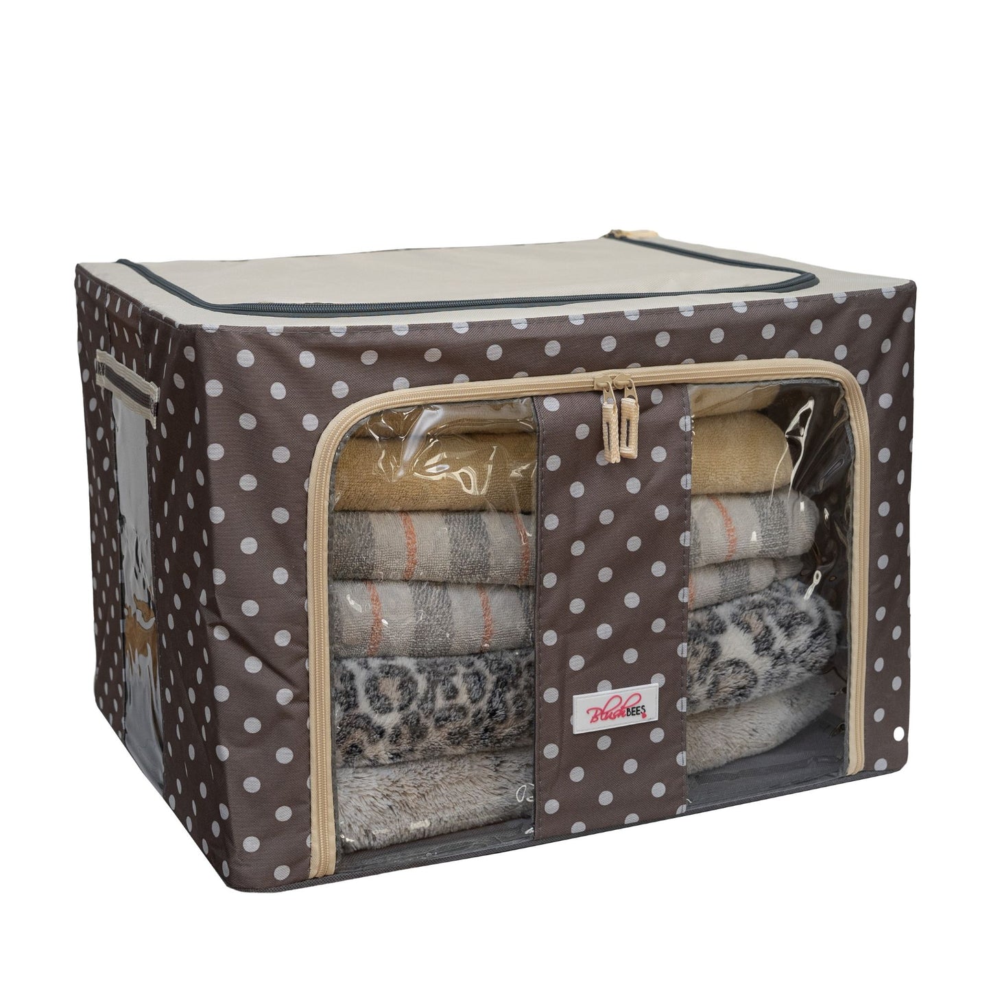 BlushBees® Collapsible Oxford Fabric Storage Boxes for Clothes/Quilts/Linen with Metal Supports