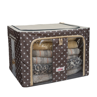 BlushBees® Collapsible Oxford Fabric Storage Boxes for Clothes/Quilts/Linen with Metal Supports