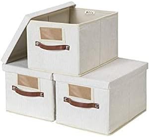 Blushbees® 3-Pack Fabric Storage Bins - Large with Lids