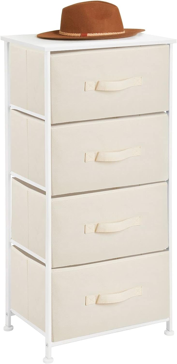 Blushbees Tall Dresser Storage with 4 Removable Fabric Drawers.