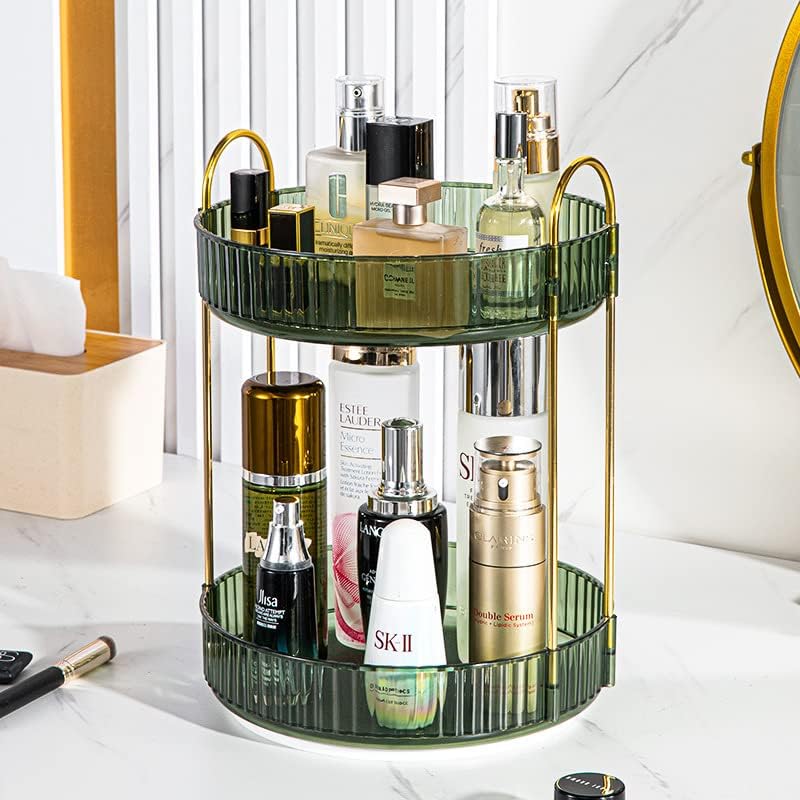 Blushbees® 360° Rotating Makeup Organizer - 3 Tiers, Green