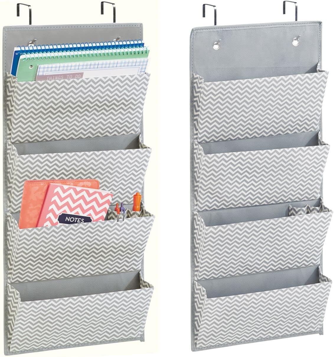 Blushbees Soft Fabric Wall Mount/Over Door Hanging Storage Organizer  (Pack of 2)