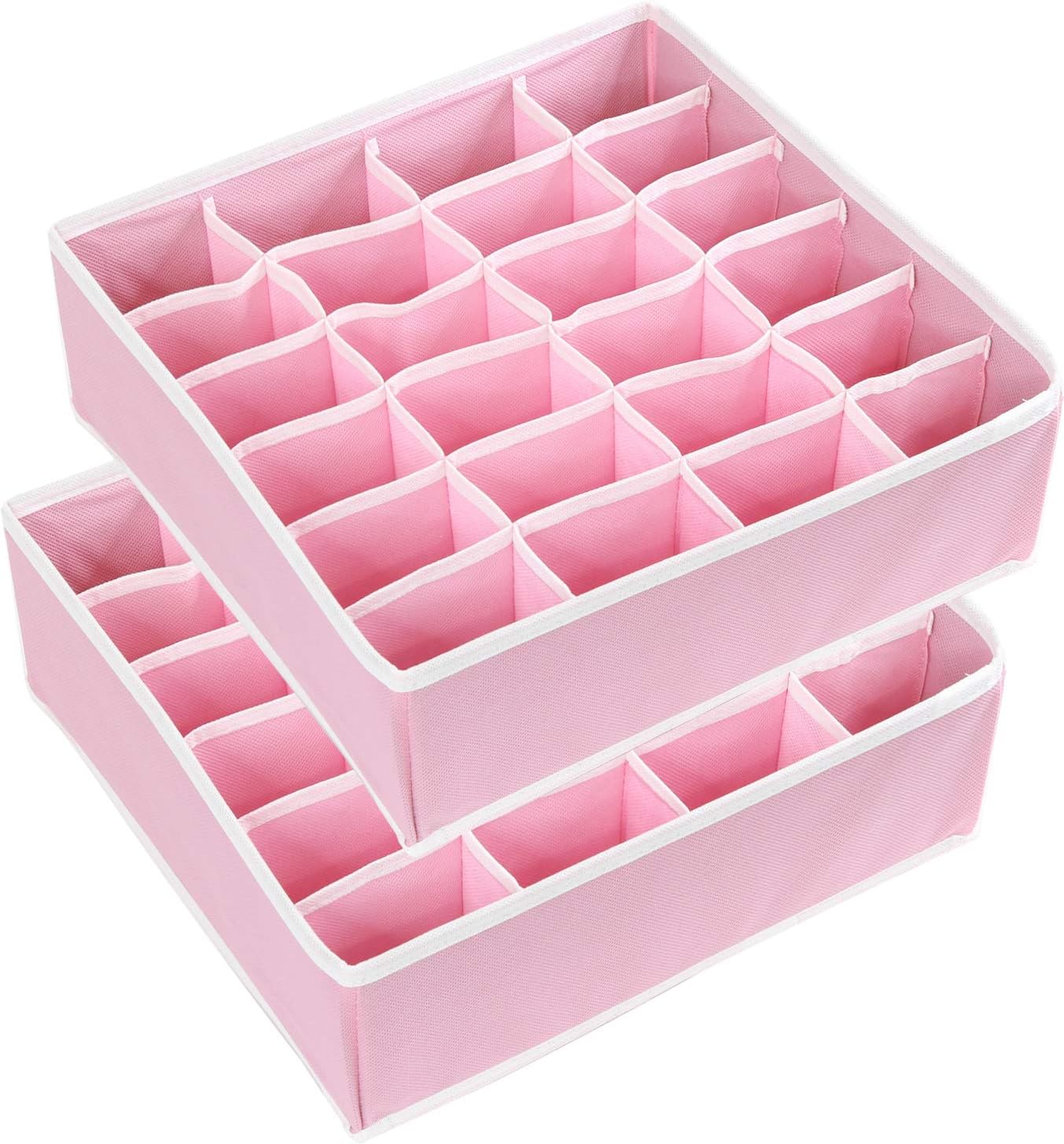 Blushbees® 24 Cell Drawer Divider, 2-Pack Closet Socks Organizer