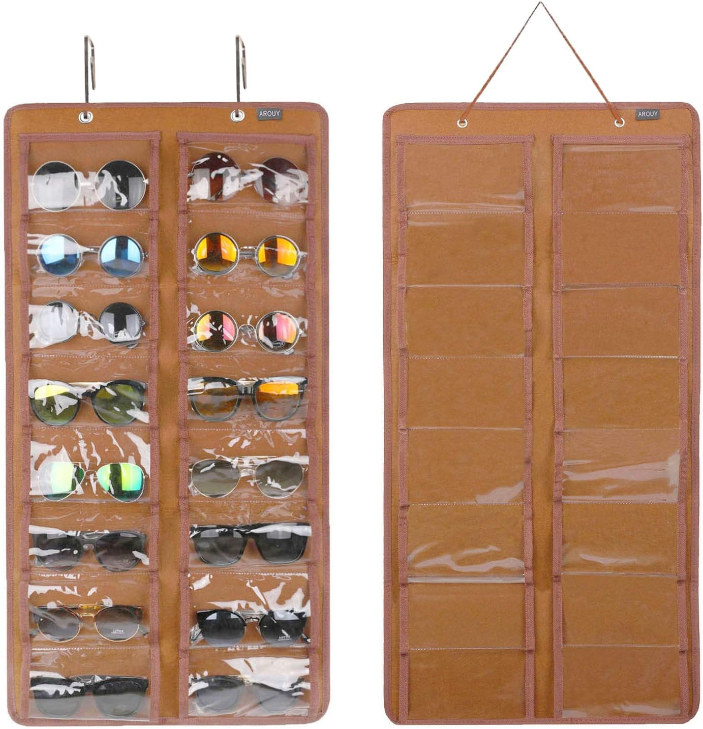 Blushbees® Hanging Sunglasses Organizer - Dark Gray, Large