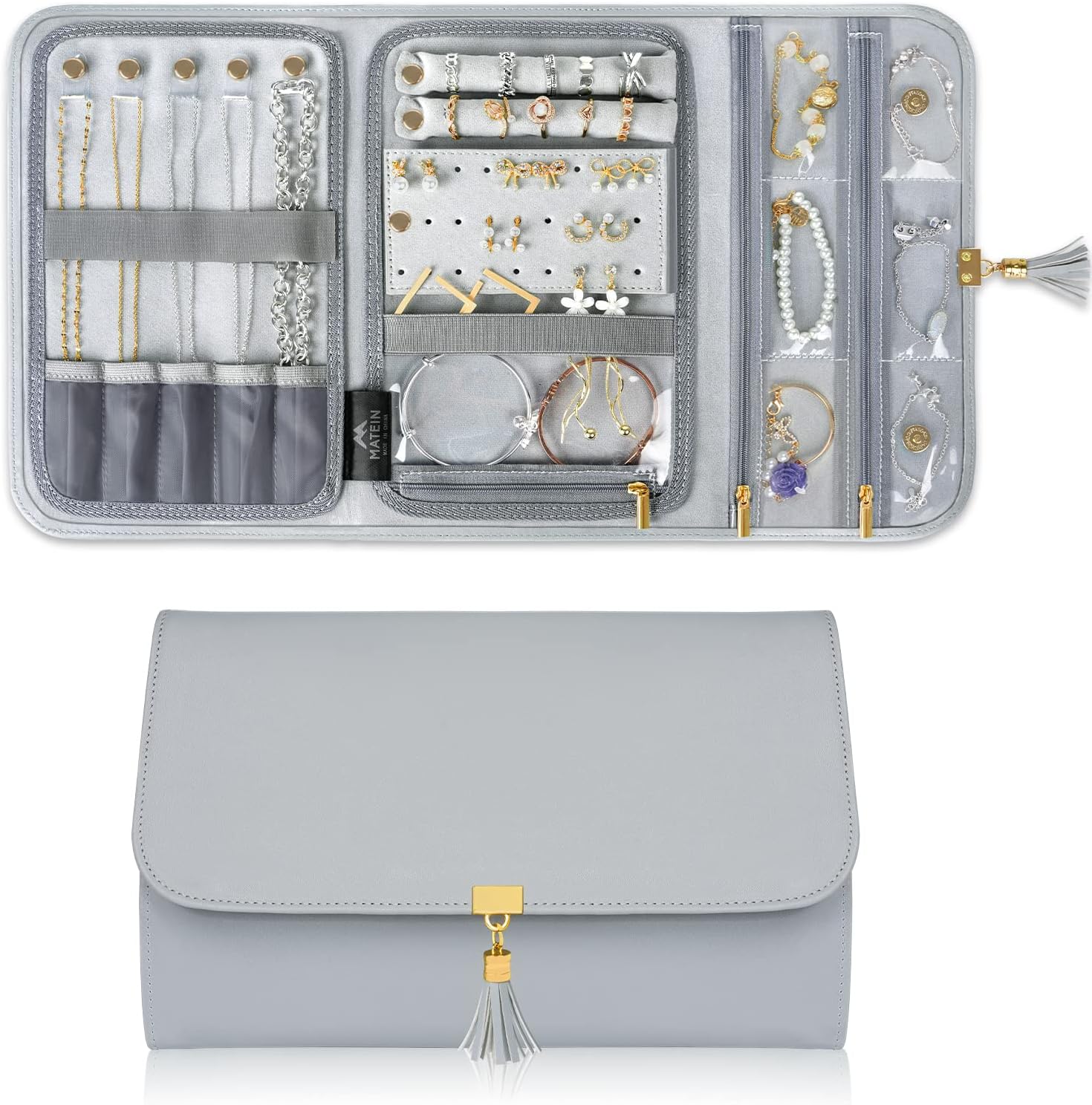Blushbees® Compact Travel Jewelry Case in Blue