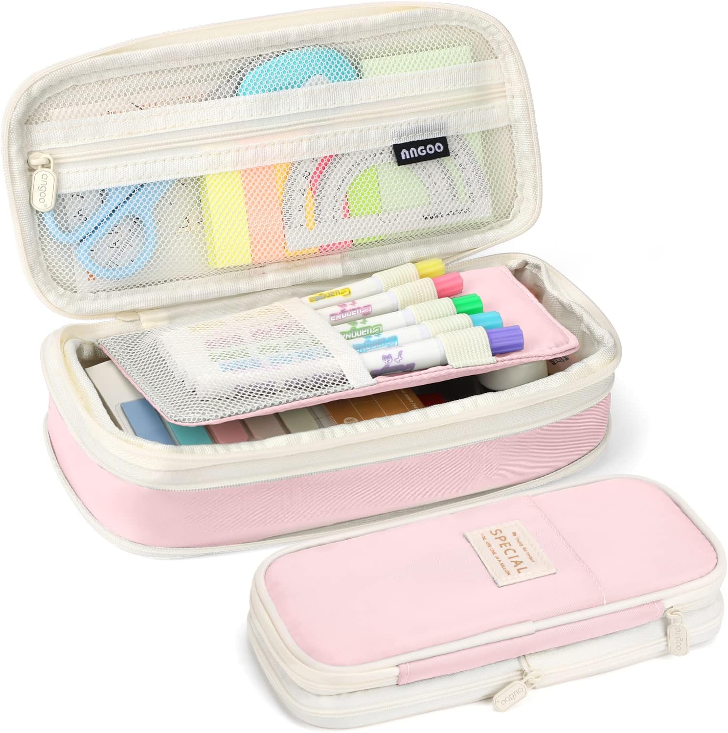 Blushbees® Large Capacity Pencil Pen Case - Light Blue