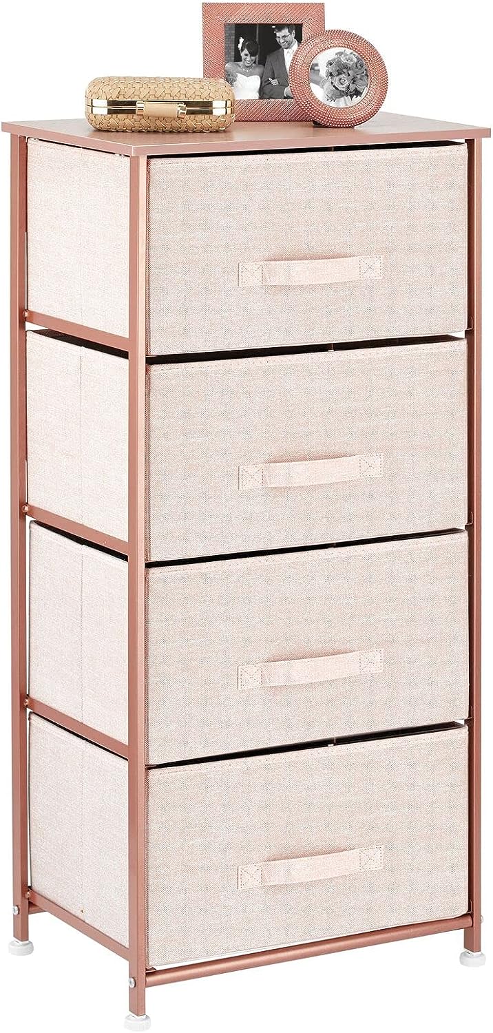 Blushbees Tall Dresser Storage with 4 Removable Fabric Drawers.