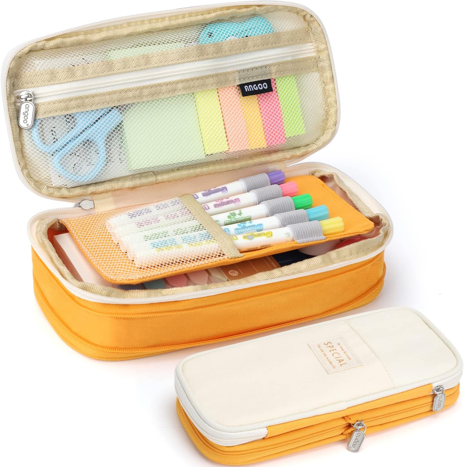 Blushbees® Large Capacity Pencil Pen Case - Light Blue