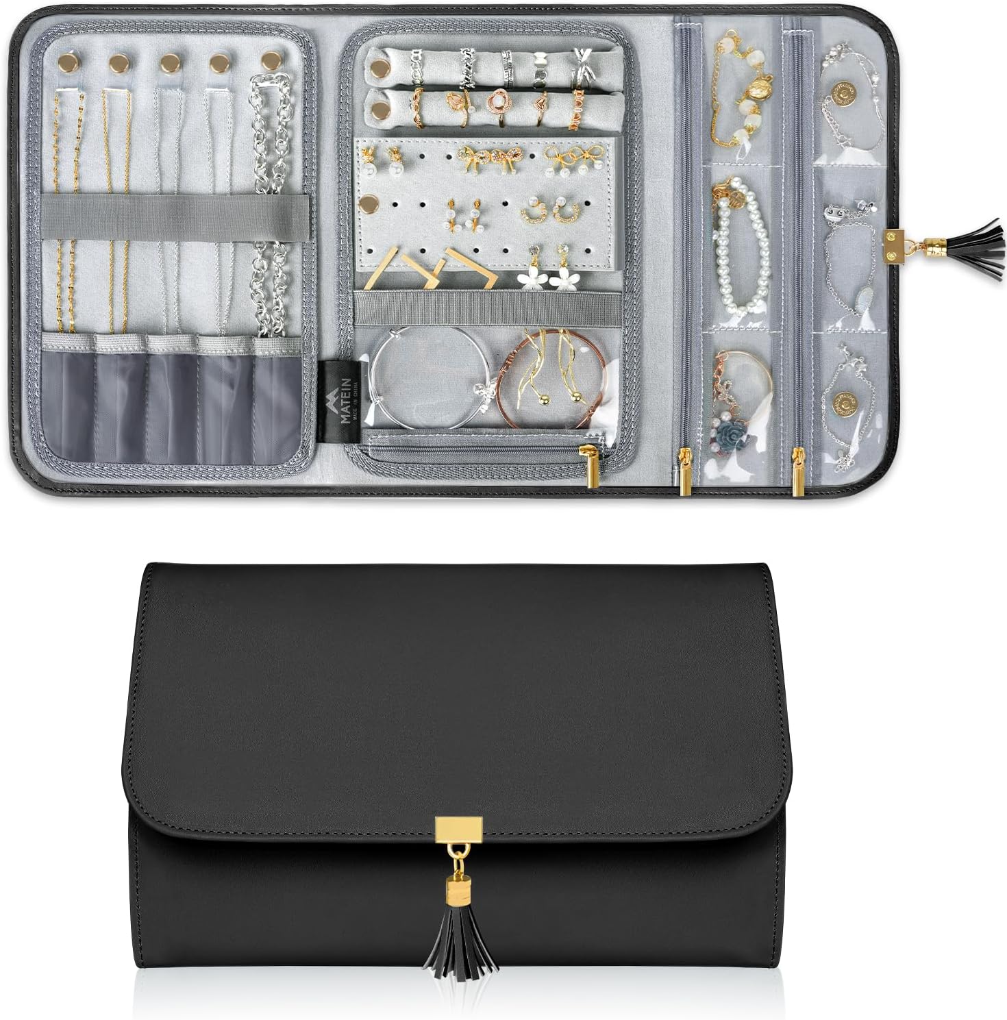 Blushbees® Compact Travel Jewelry Case in Blue