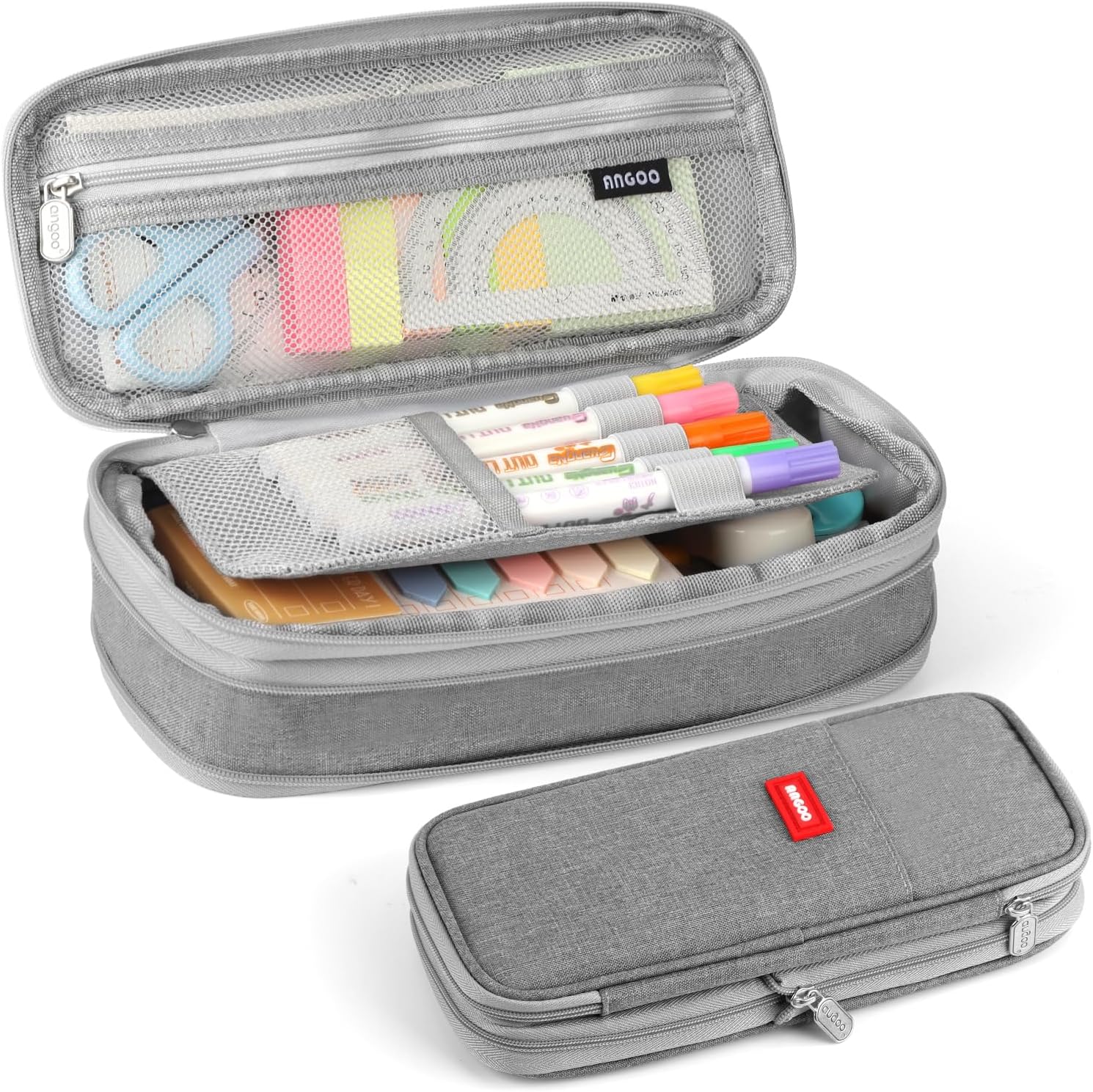 Blushbees® Large Capacity Pencil Pen Case - Light Blue