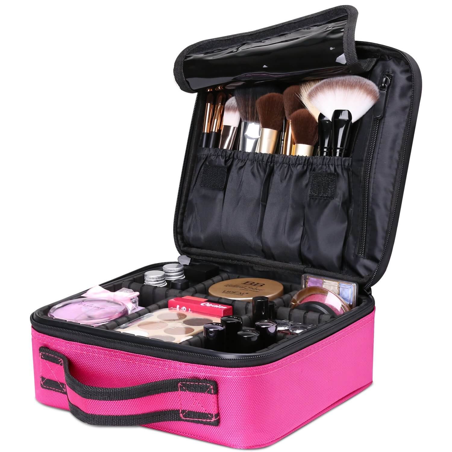 BlushBees® Make up Bag / Cosmetic Storage Box with Adjustable Compartm –  BLUSHBEES USA