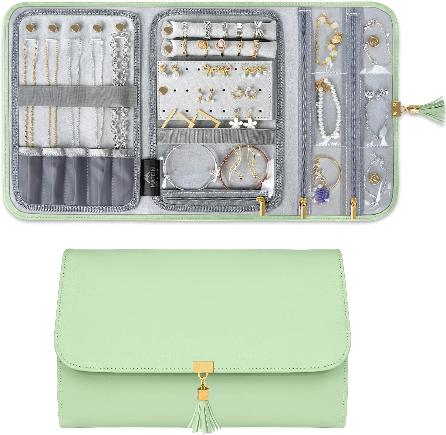 Blushbees® Compact Travel Jewelry Case in Blue