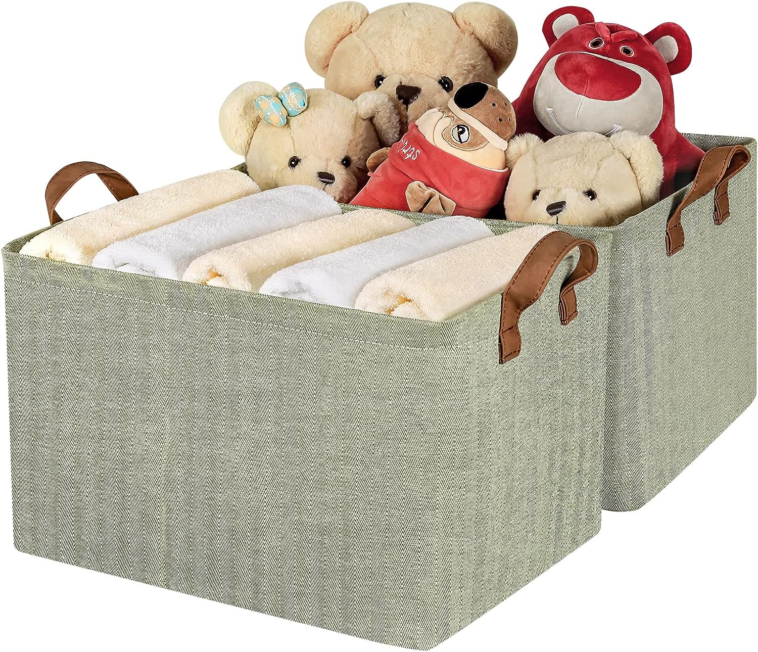 Blushbees® HOME EXTRA LARGE Storage Baskets - 2-Pack, Green (TP05E)