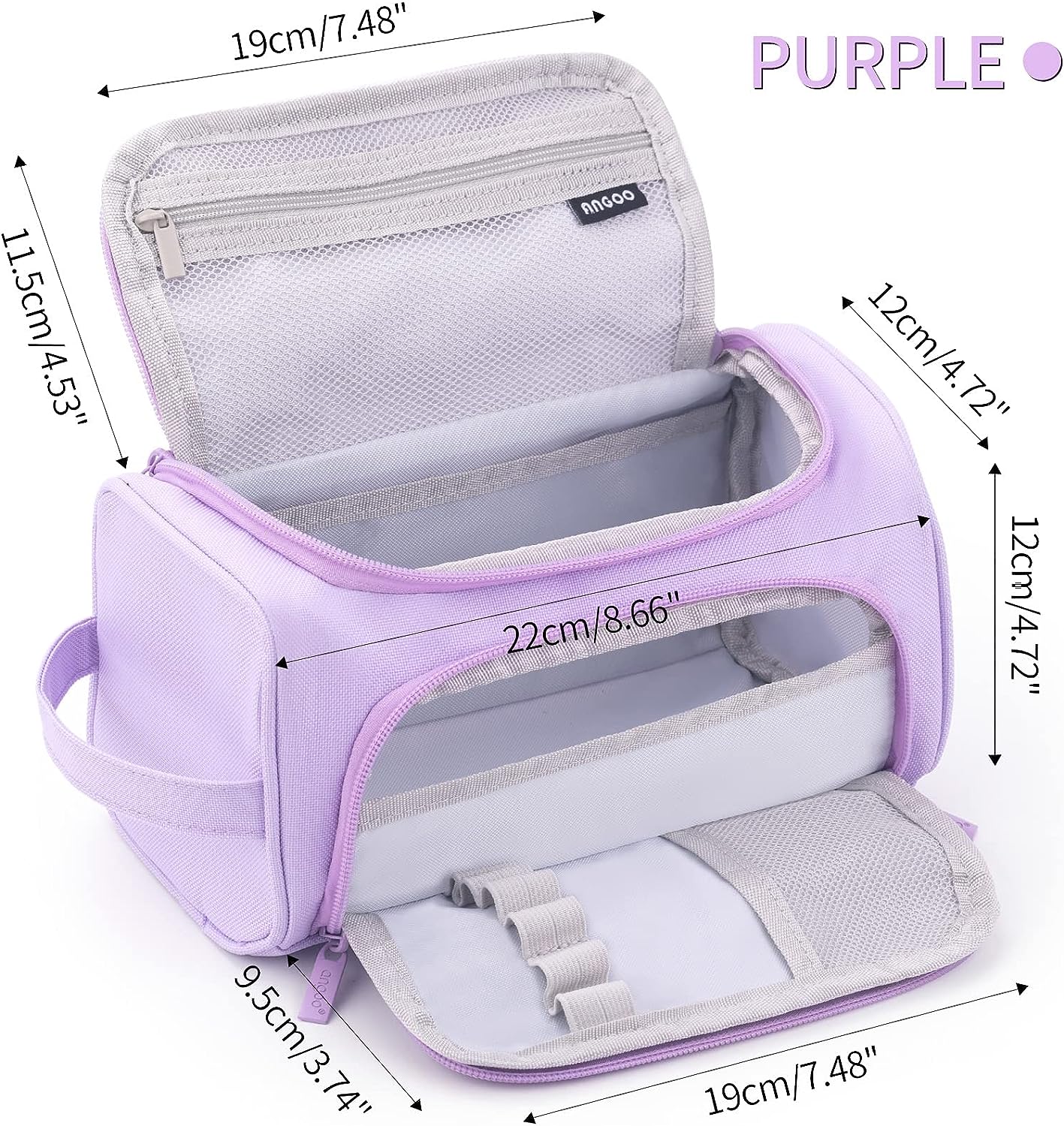 Blushbees® Purple Big Capacity Pencil Case - HVOMO