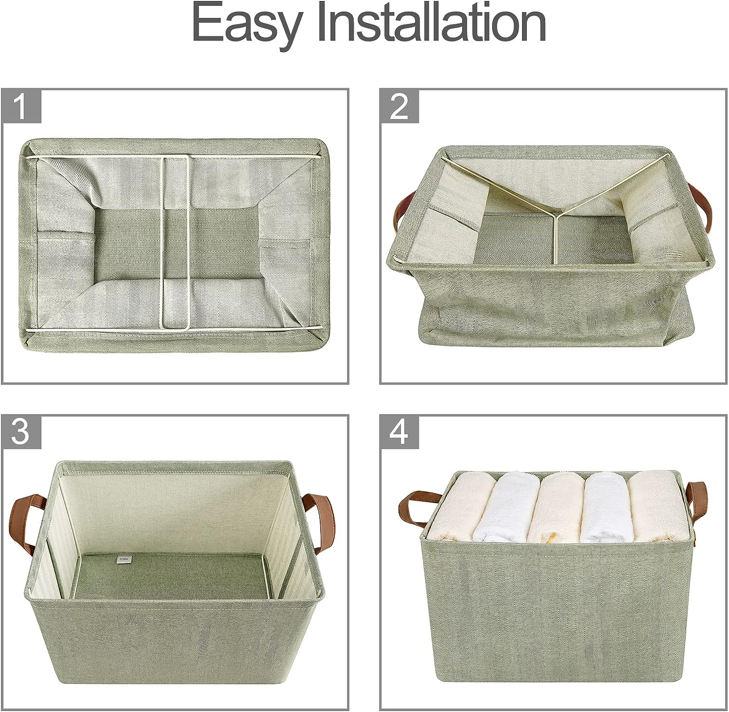 Blushbees® HOME EXTRA LARGE Storage Baskets - 2-Pack, Green (TP05E)
