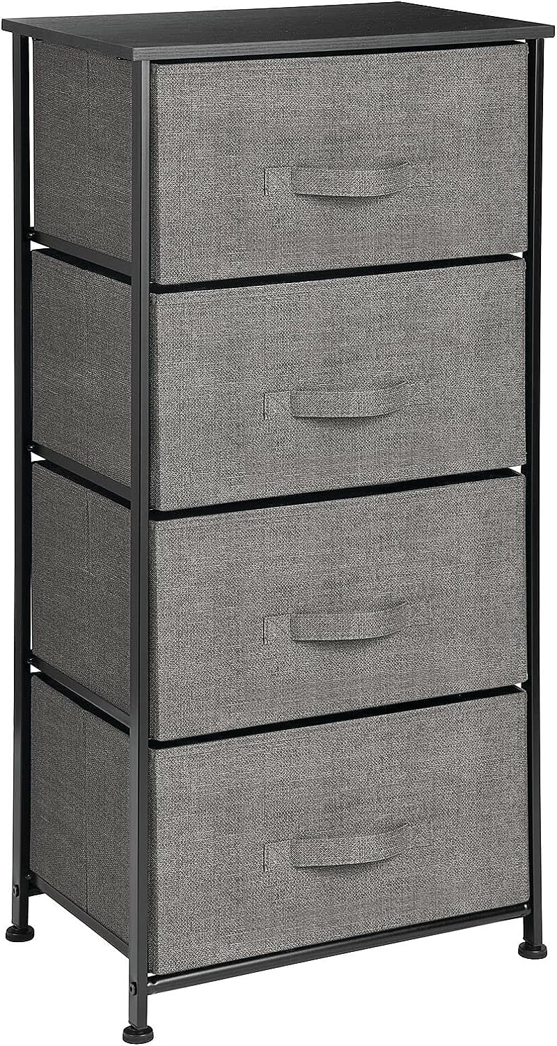 Blushbees Tall Dresser Storage with 4 Removable Fabric Drawers.