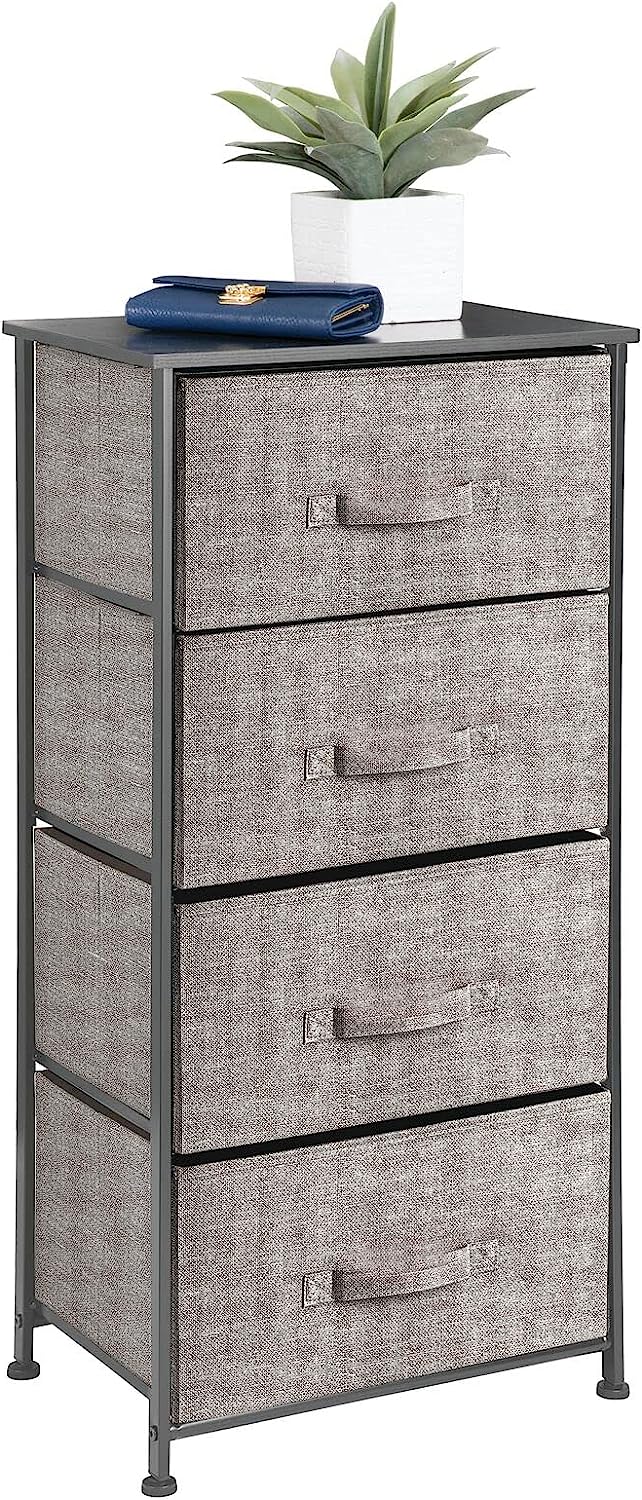 Blushbees Tall Dresser Storage with 4 Removable Fabric Drawers.