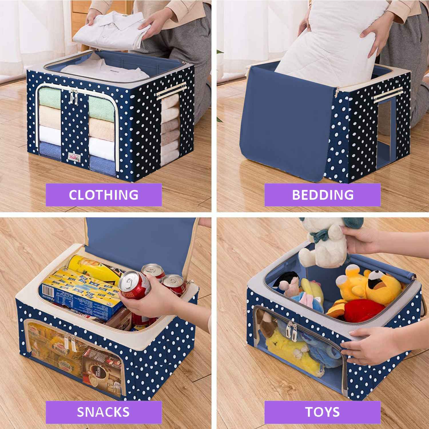 Fhsqx Storage Bins Blushbees Oxford Fabric Collapsible Storage